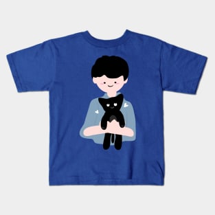 Cute black kitten Kids T-Shirt